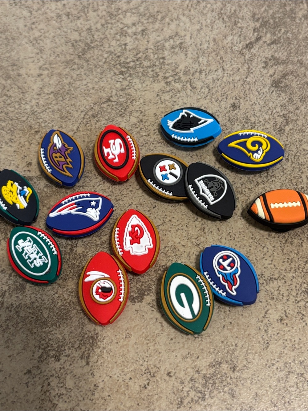 Football Logo Clog Charm Bundle